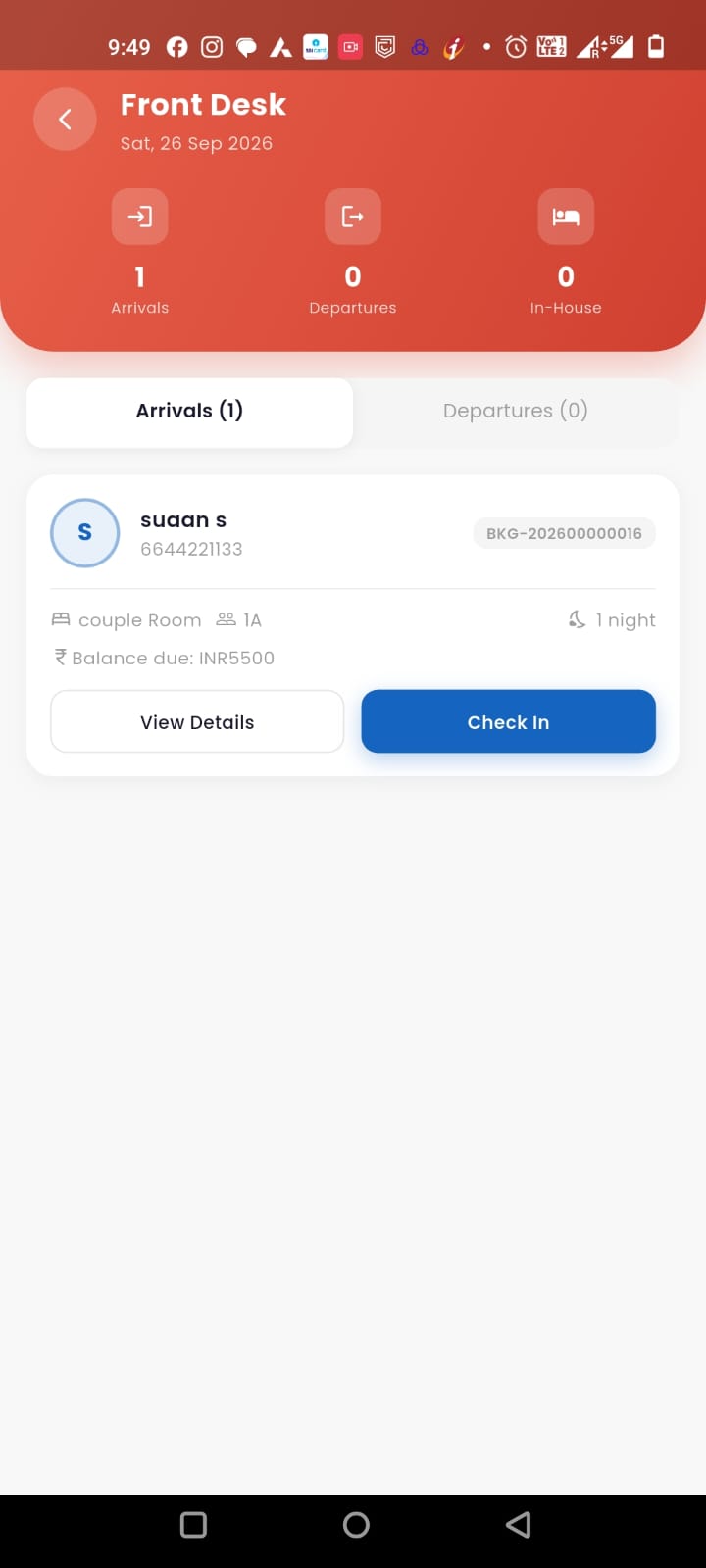 Bockaa app: One-tap check-in