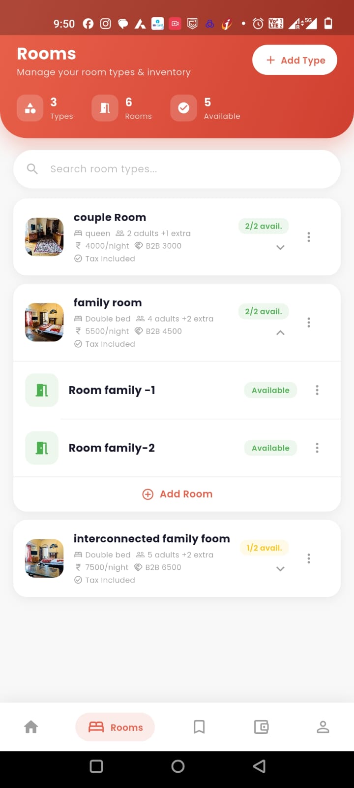 Bockaa room inventory